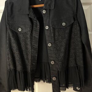 Baccini Black Jacket with Gold Accent